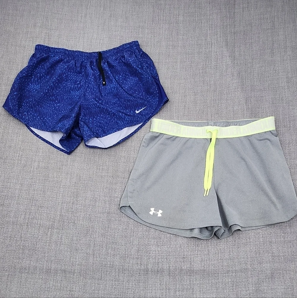 Nike Dri-Fit + Under Armour Athletic Shorts. Lot Of 2. Small